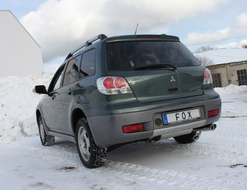 Fox Auspuff Sportauspuff Komplettanlage für Mitsubishi Outlander I CU 2,0l