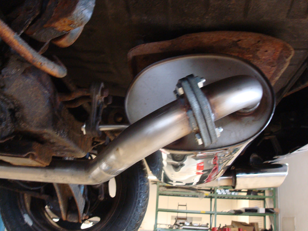 Fox Auspuff Sportauspuff Endschalldämpfer für Mitsubishi Outlander 4WD 2,0l