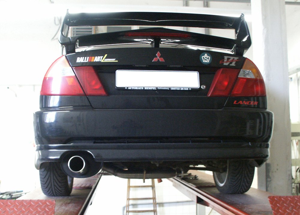 Fox Auspuff Sportauspuff Komplettanlage für Mitsubishi Lancer Evolution 6 2.0l