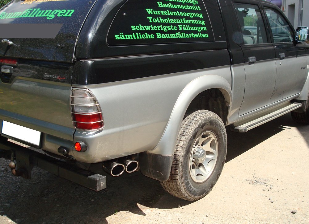 Fox Auspuff Sportauspuff Komplettanlage für Mitsubishi L200 K60T 2.5 TDI 55/57kW