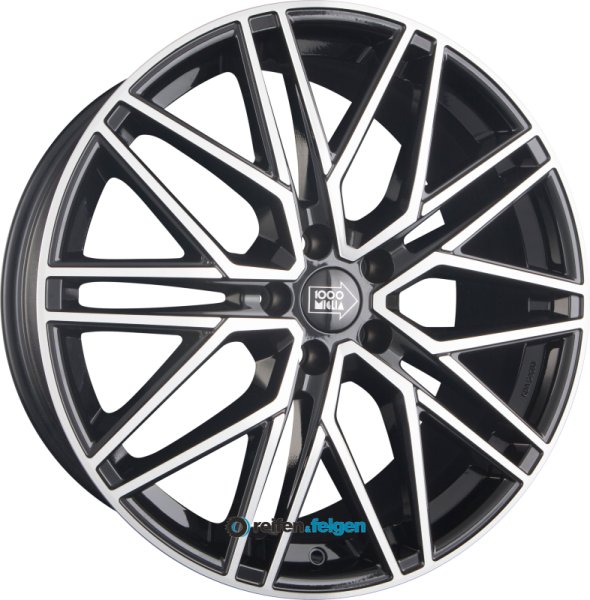 MILLE MIGLIA MM1023 8.5x20 ET30 5x110 NB65.1 Black Polished