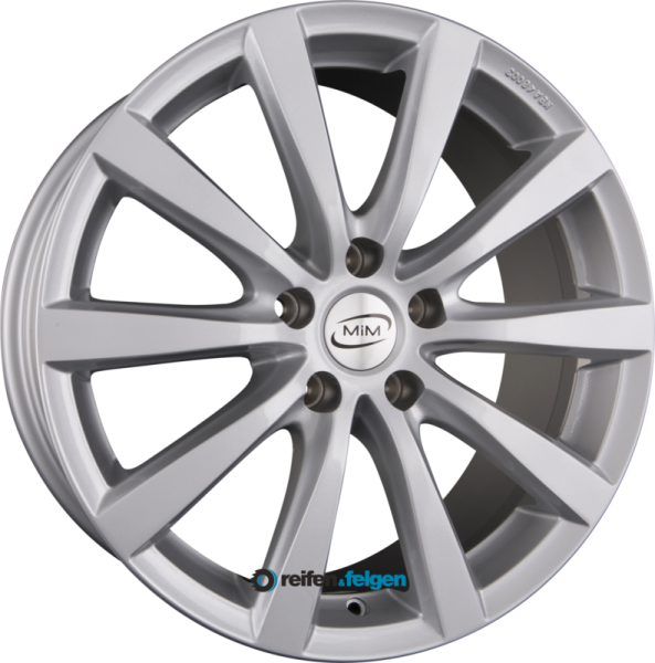 MIM MONZA 6.5x15 ET42 4x108 NB63.4 Silver werk91-4 Silber