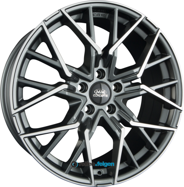 MM-CONCEPTS MM06 8.5x19 ET25 5x112 NB66.6 Anthracite Polished