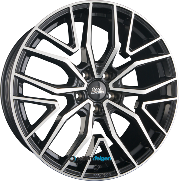 MM-CONCEPTS MM09 8.5x19 ET35 5x120 NB72.6 Glossy Black Machined