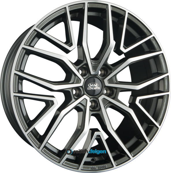 MM-CONCEPTS MM09 8.5x19 ET35 5x120 NB72.6 Glossy Gunmetal Machined