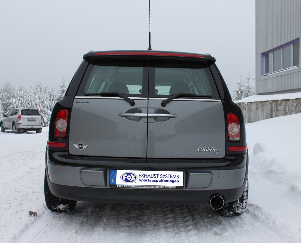 Fox Auspuff Sportauspuff Komplettanlage für Mini Cooper Clubman R55 1.6l D 80kW