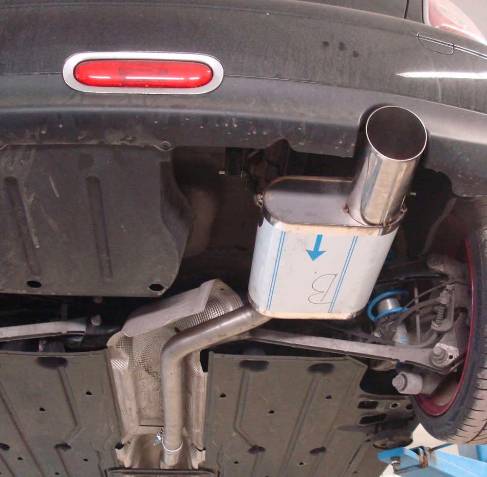 Fox Auspuff Sportauspuff Endschalldämpfer für Mini Cooper R56 1.6l 88kW