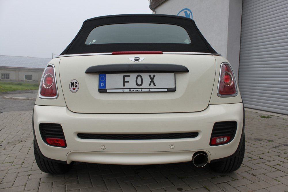 Fox Auspuff Sportauspuff Endschalldämpfer für Mini Cooper R57 1.6l 72kW