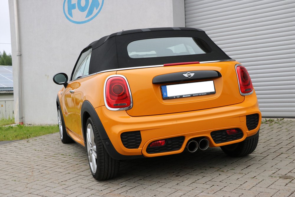 Fox Auspuff Sportauspuff Endschalldämpfer für Mini Cooper S F56 F57 2,0l