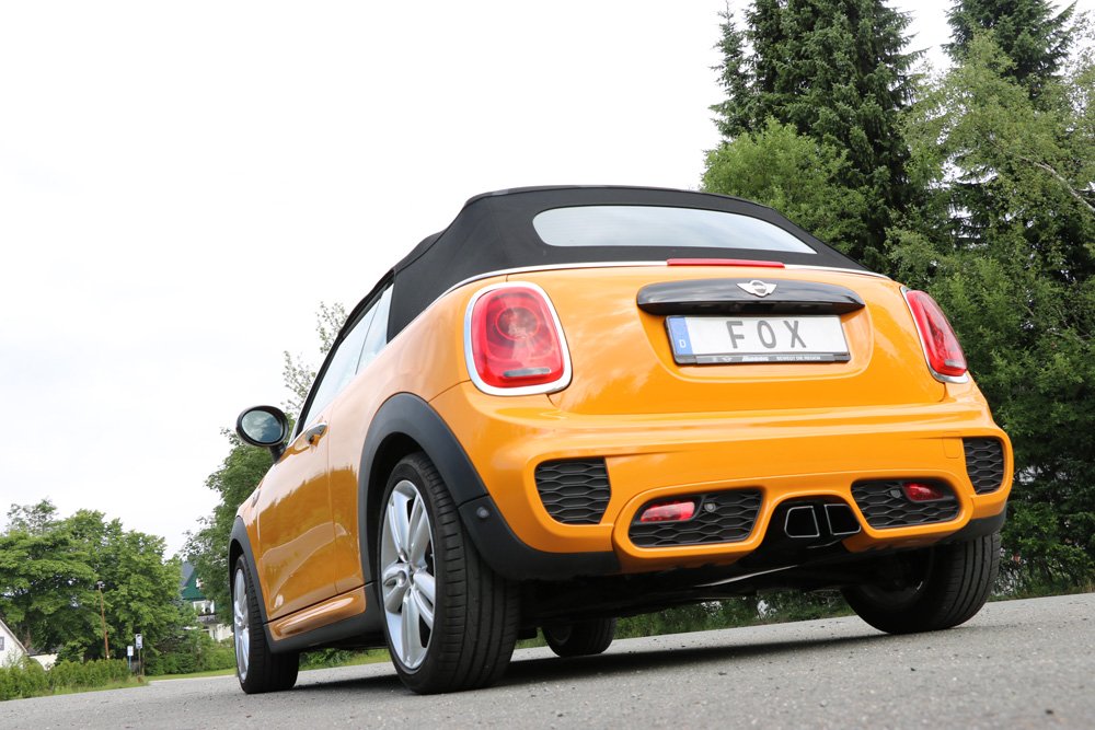 Fox Auspuff Sportauspuff Endschalldämpfer für Mini Cooper S F55/56/57 2,0l