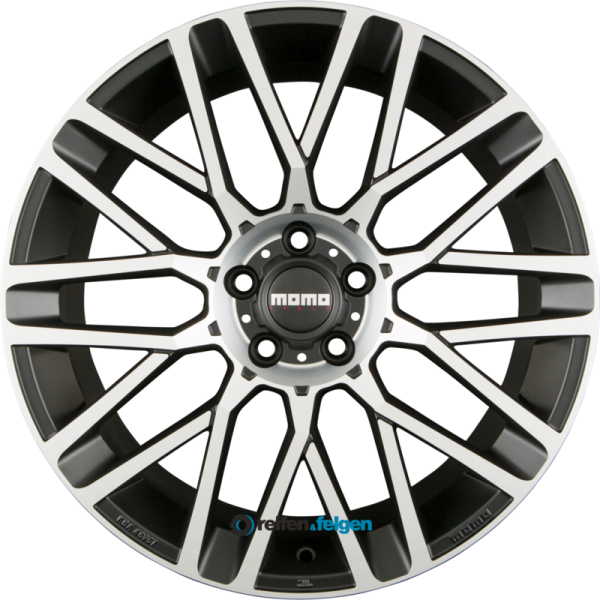 MOMO REVENGE EVO 8x18 ET50 5x112 NB72.3 Matt Black Diamond Cut