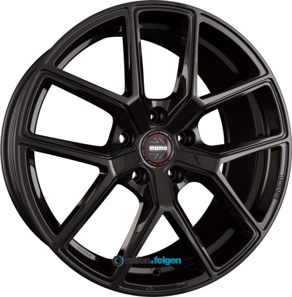 MOMO RF-01 8.5x19 ET20 5x112 NB66.6 Stardust Glossy Black