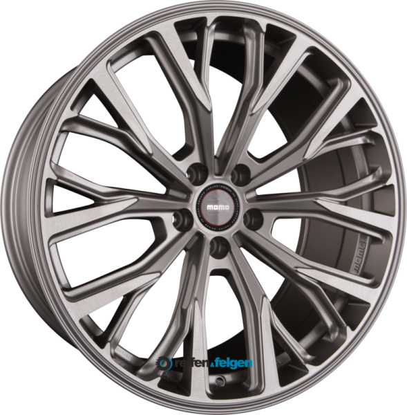 MOMO RF-02 10x20 ET20 5x112 NB66.6 Titan Silver Brushed