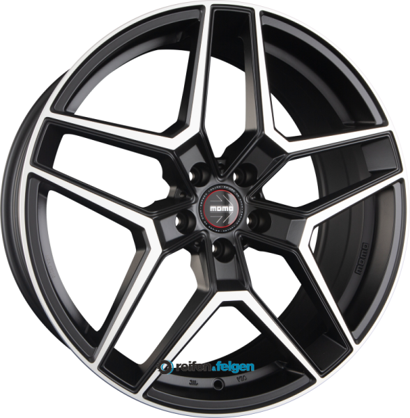 MOMO RF-06 10x20 ET20 5x112 NB66.6 Black Matt Polished