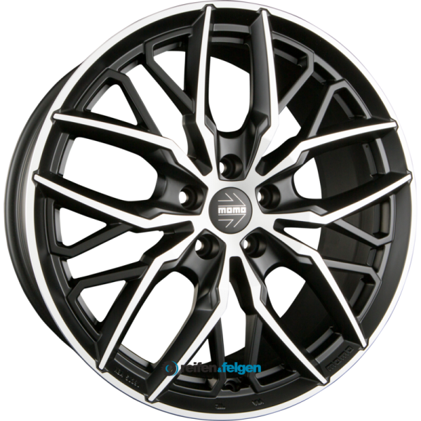 MOMO SPIDER 9.5x19 ET40 5x120 NB72.6 Matt Black Diamond Cut