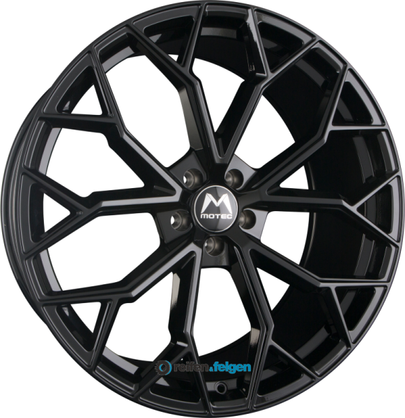 MOTEC BULL (MCT17) 8.5x19 ET40 5x114.3 NB72.6 Schwarz Lackiert