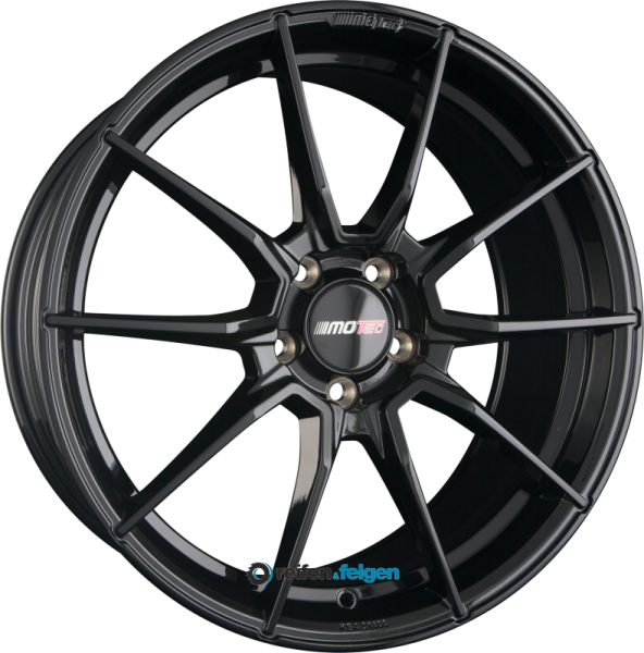MOTEC ULTRALIGHT (MCR2) 8.5x19 ET30 5x114.3 NB72.6 Schwarz Glanz