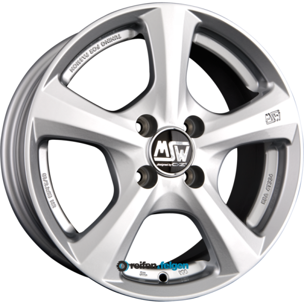 MSW MSW 19 6x14 ET38 4x100 NB63.3 Full Silver