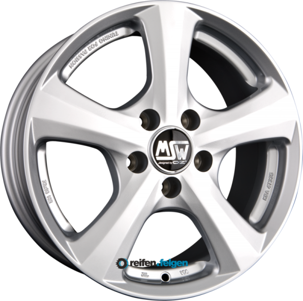 MSW MSW 19 7x16 ET35 5x110 NB65.1 Full Silver