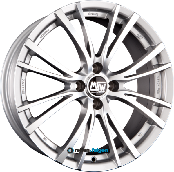 MSW MSW 20 7x15 ET25 4x108 NB73.1 Silver Full Polished