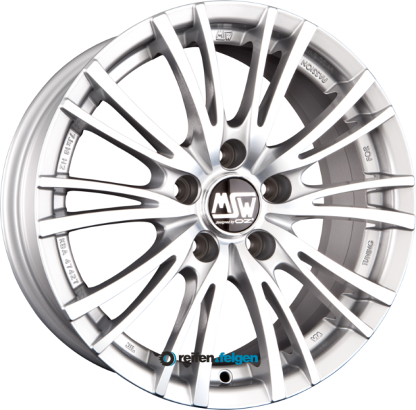 MSW MSW 20 8x17 ET40 5x120 NB72.6 Silver Full Polished