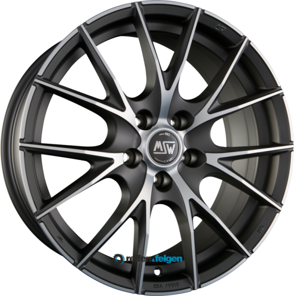 MSW MSW 25 7x17 ET25 4x108 NB65.1 Matt Titanium Full Polished