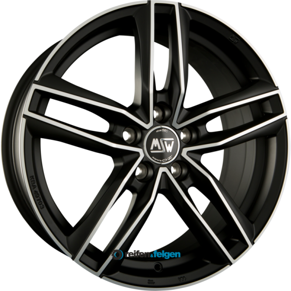 MSW MSW 26 7.5x17 ET45 5x112 NB57.1 Matt Dark Titanium Full Polish