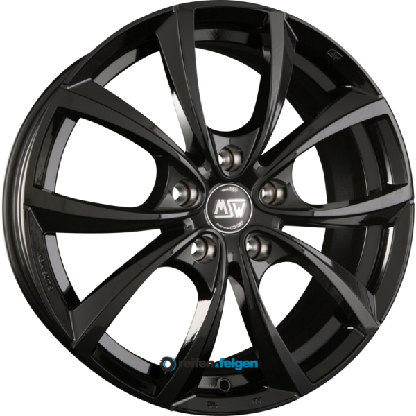 MSW MSW 27 7.5x17 ET35 5x100 NB63.3 Gloss Black