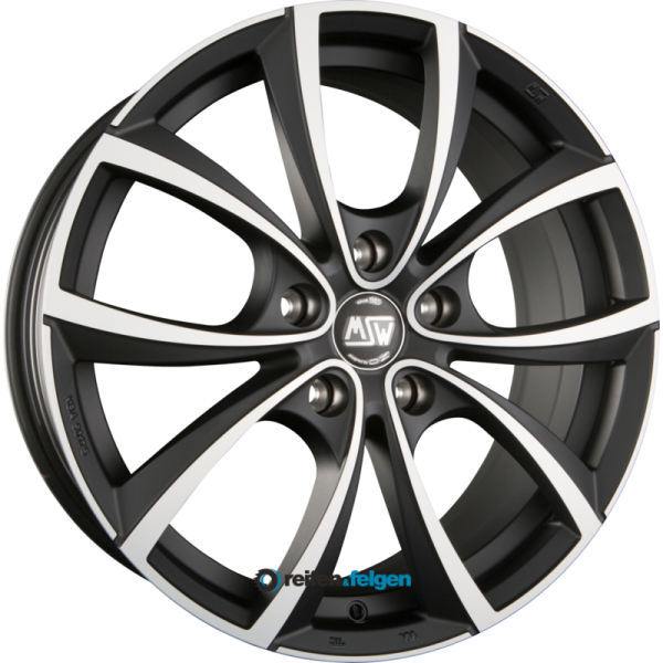 MSW MSW 27 7.5x17 ET40 5x110 NB65.1 Matt Dark Titanium Full Polished