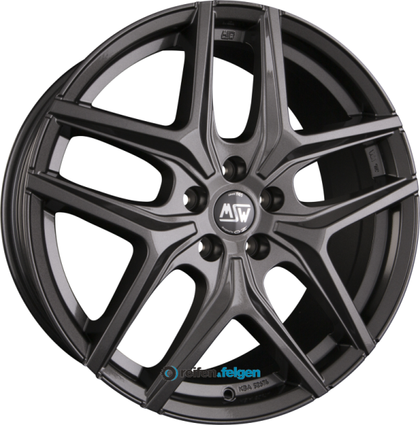 MSW MSW 40 7x17 ET45 5x120 NB65.1 Gloss Gun METal