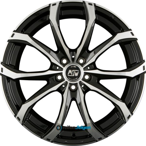 MSW MSW 48 7.5x17 ET40 5x127 NB71.6 Gloss Black Full Polished
