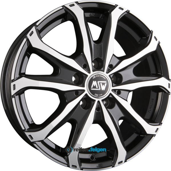 MSW MSW 48 VAN 6.5x16 ET55 5x118 NB71.1 Gloss Black Full Polished