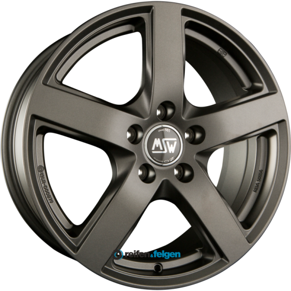 MSW MSW 55 6.5x16 ET40 5x110 NB65.1 Matt Dark Grey