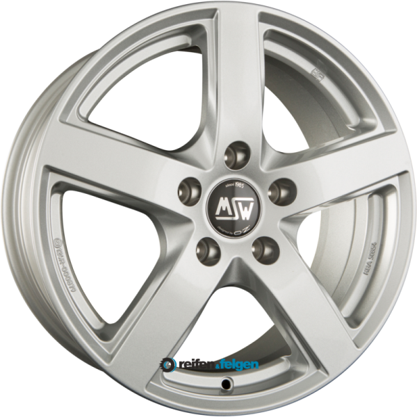 MSW MSW 55 7.5x17 ET45 5x112 NB66.6 Full Silver