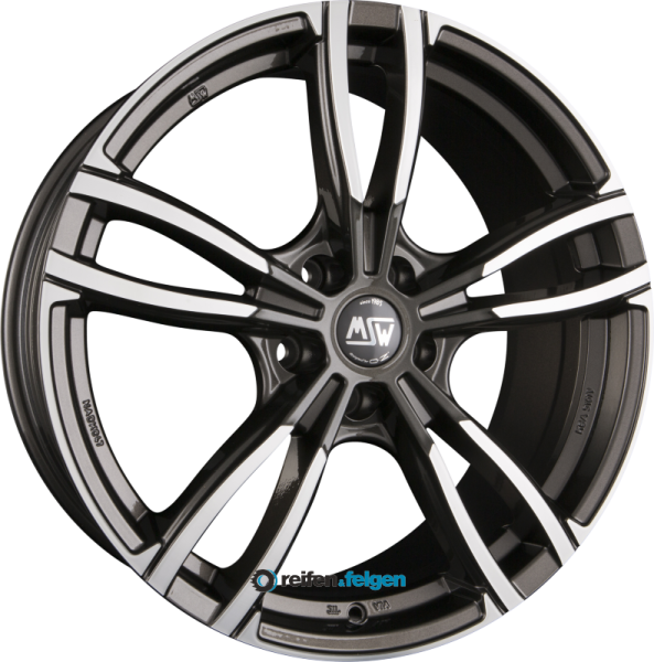 MSW MSW 73 7.5x17 ET24 5x112 NB73.1 Gloss Dark Grey Full Polish