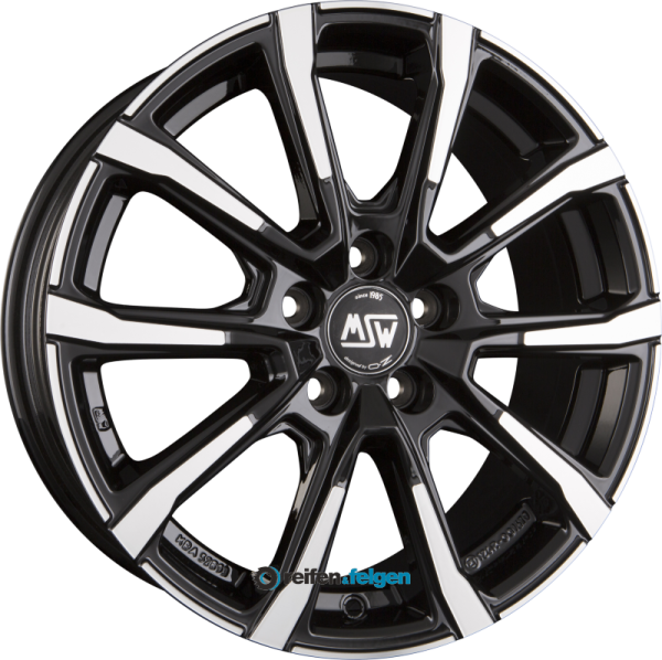 MSW MSW 79 7.5x18 ET49 5x114.3 NB67.1 Gloss Black Full Polish
