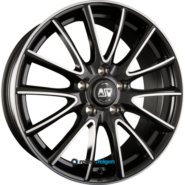 MSW MSW 86 7.5x17 ET29 5x120 NB72.5 Black Full Polished