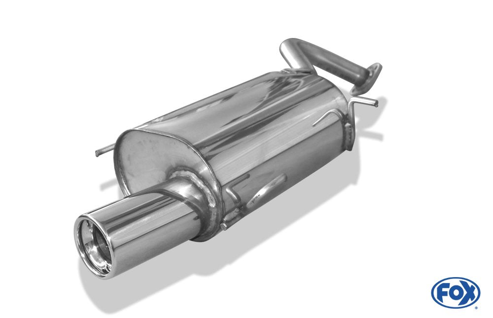 Fox Auspuff Sportauspuff Endschalldämpfer für Nissan Micra K11 1.0l 40kW 1.3l