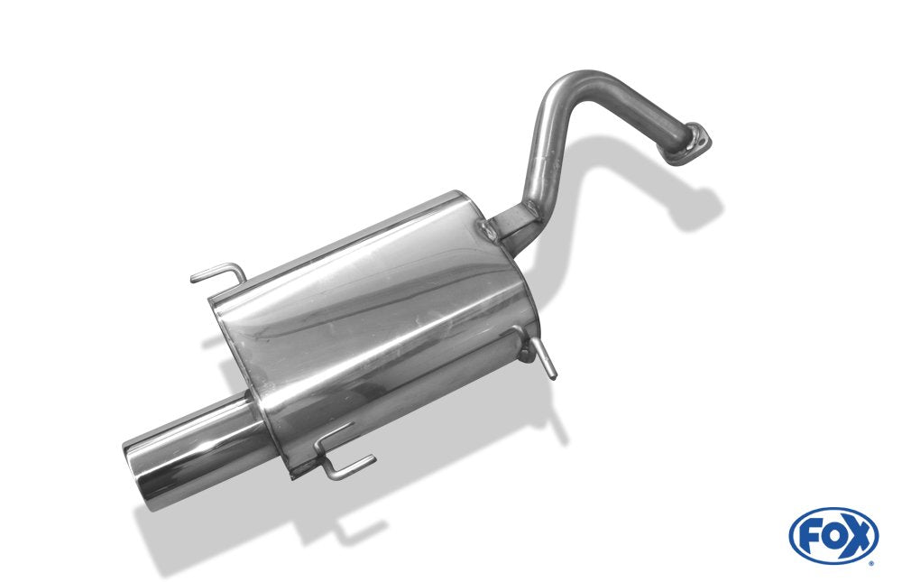 Fox Auspuff Sportauspuff Endschalldämpfer für Nissan Micra K11 1.0l 40kW 1.3l