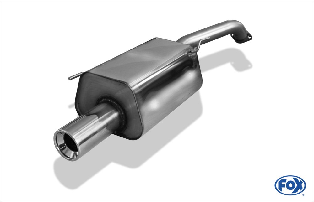 Fox Auspuff Sportauspuff Endschalldämpfer für Nissan Micra K12 1.4l 16V 65kW 1.5