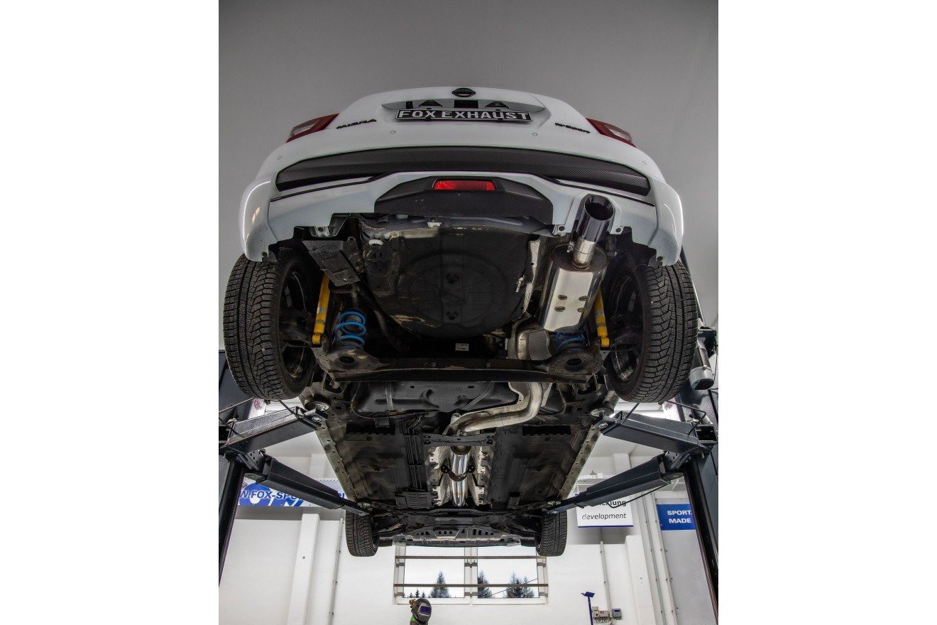 Fox Auspuff Sportauspuff Endschalldämpfer für Nissan Micra K14 N 1,0l 86kW