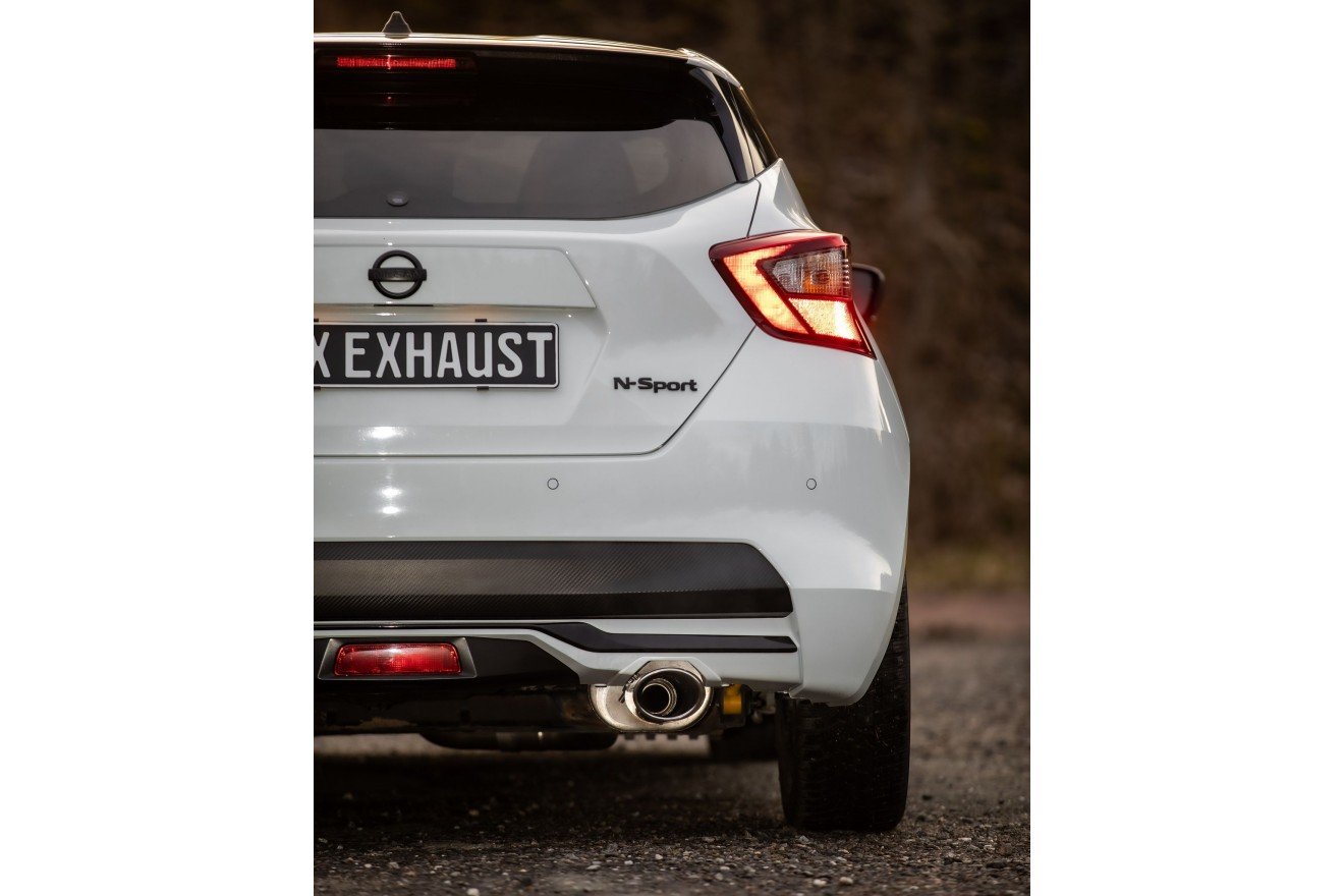 Fox Auspuff Sportauspuff Endschalldämpfer für Nissan Micra K14 N 1,0l 86kW