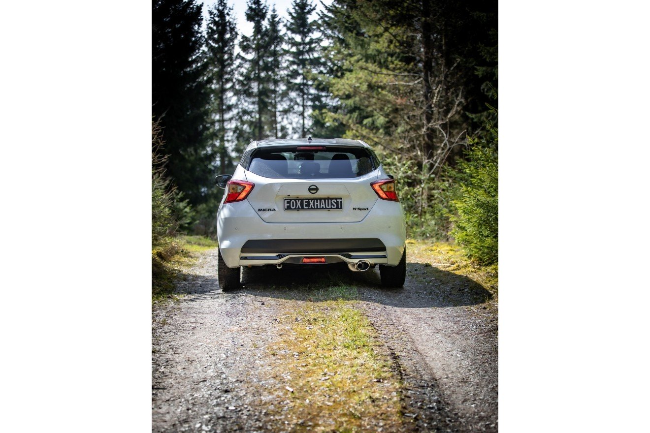 Fox Auspuff Sportauspuff Endschalldämpfer für Nissan Micra K14 N 1,0l 86kW
