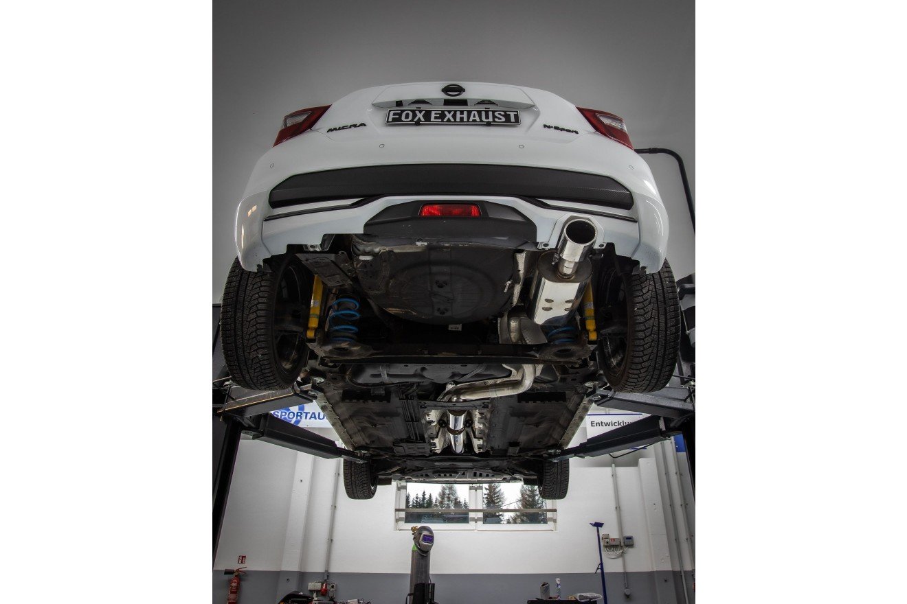 Fox Auspuff Sportauspuff Komplettanlage für Nissan Micra K14 N 1,0l 86kW