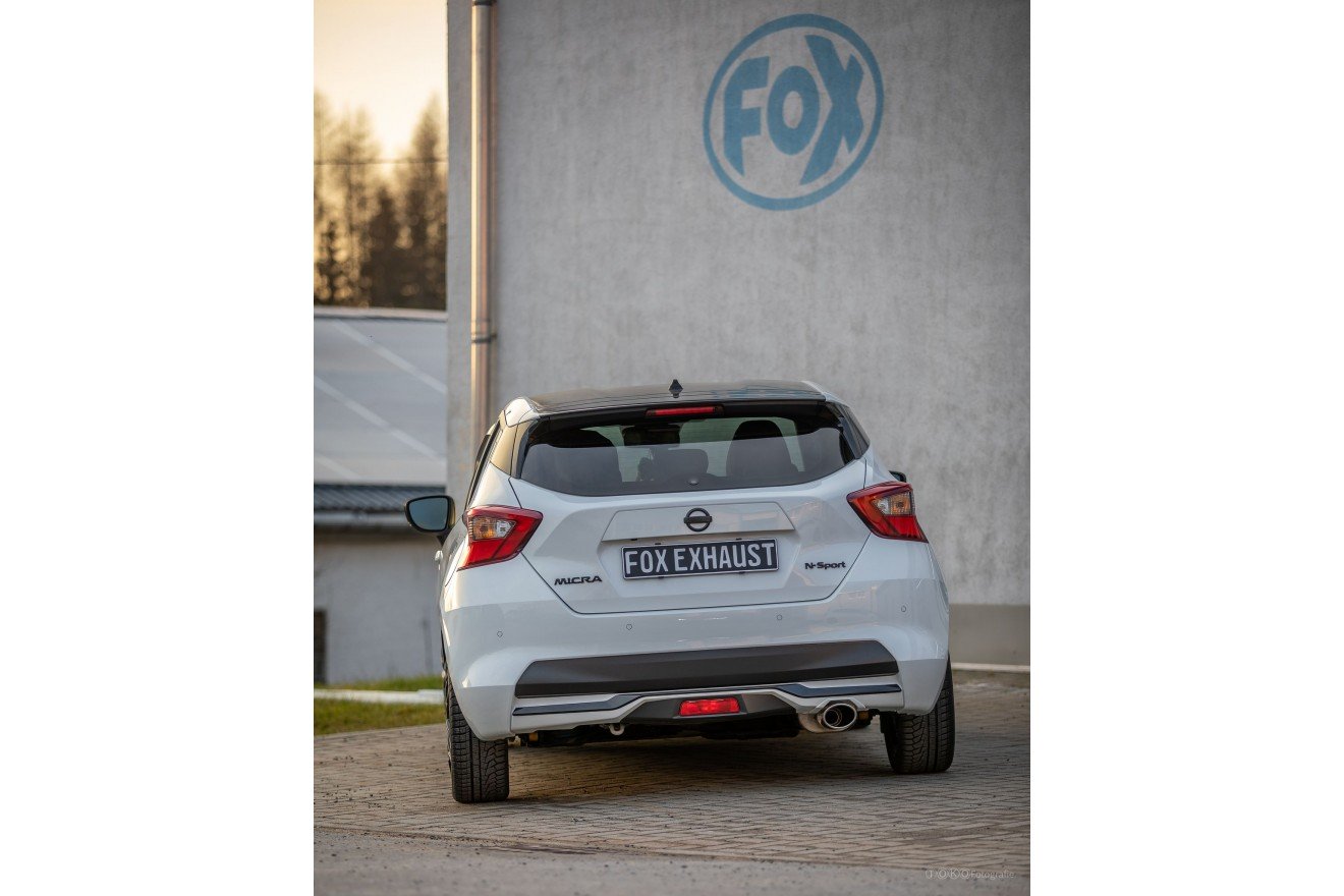 Fox Auspuff Sportauspuff Endschalldämpfer für Nissan Micra K14 N 1,0l 86kW