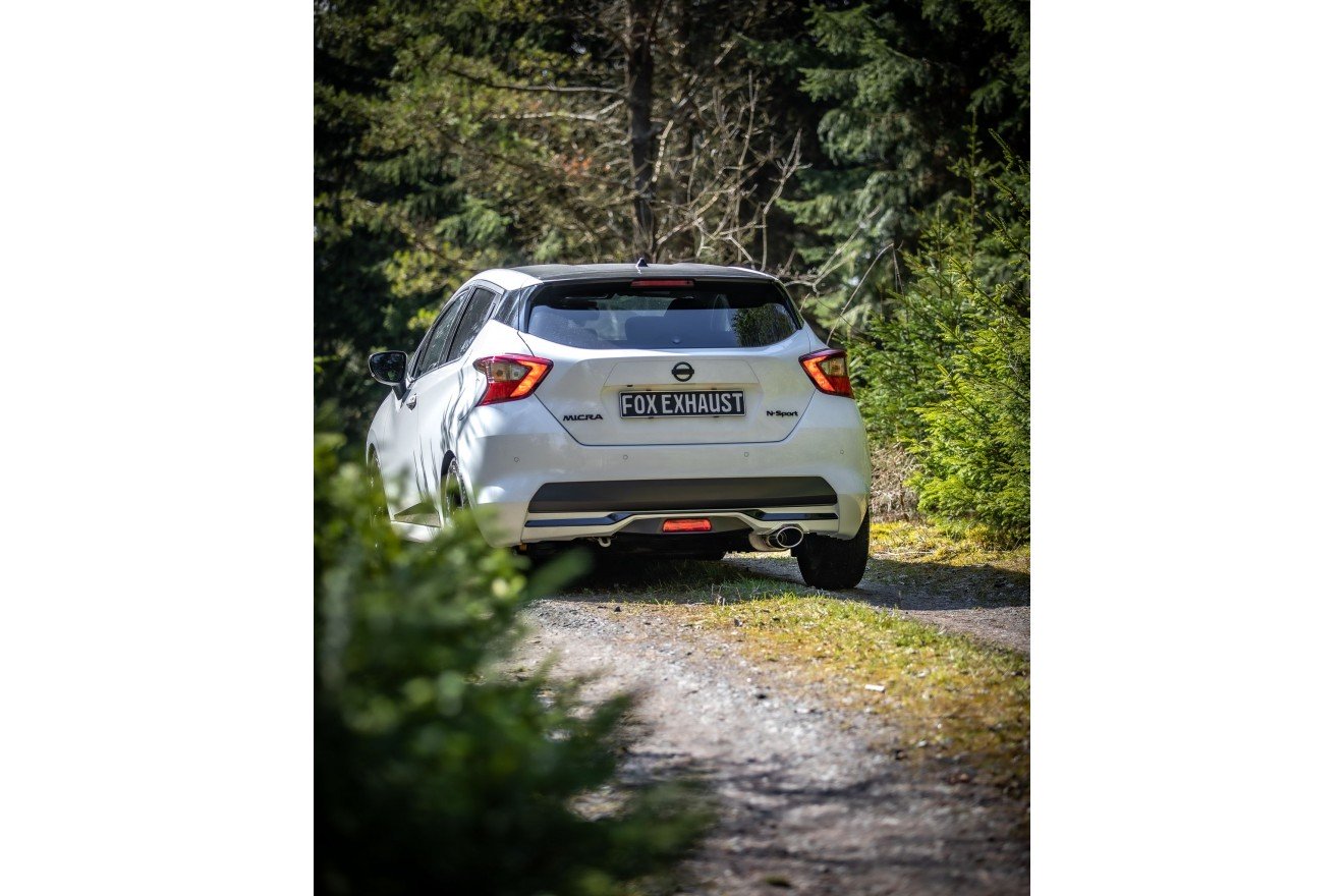 Fox Auspuff Sportauspuff Endschalldämpfer für Nissan Micra K14 N 1,0l 86kW