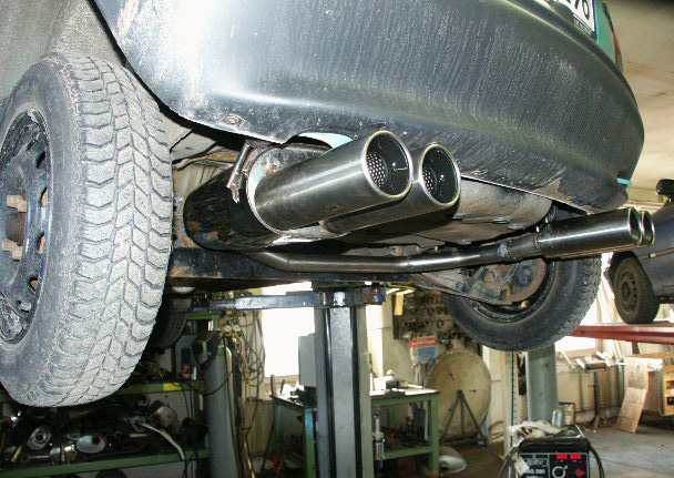 Fox Duplex Auspuff Sportauspuff Sportendschalldämpfer für Opel Corsa B 1,6l