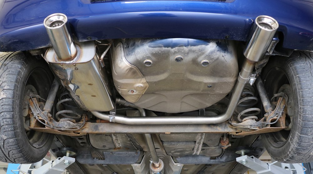 Fox Duplex Auspuff Sportauspuff Komplettanlage für Opel Corsa C 1.2l 55/59kW