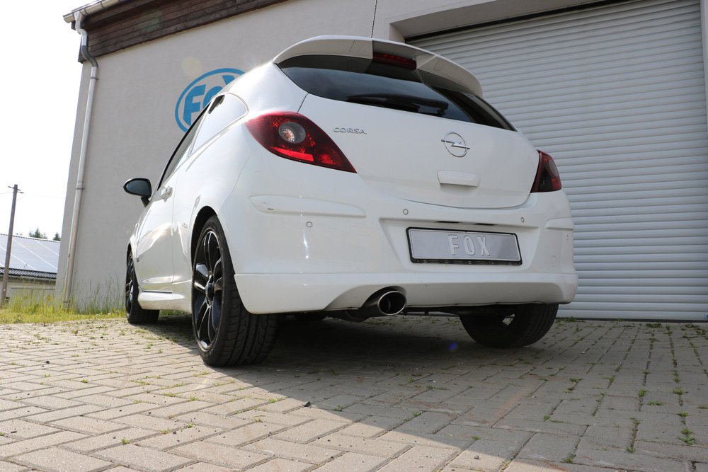 Fox Auspuff Sportauspuff Komplettanlage für Opel Corsa D Sportheck oder OPC Line