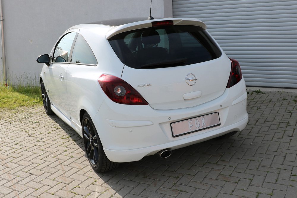 Fox Auspuff Sportauspuff Komplettanlage für Opel Corsa D Sportheck oder OPC Line